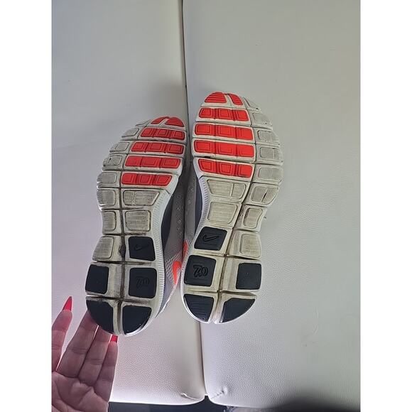 Nike Running Shoes Free 7.0 Womens Size 8 Athletic Sports Walking Gray and Neon - Picture 4 of 6